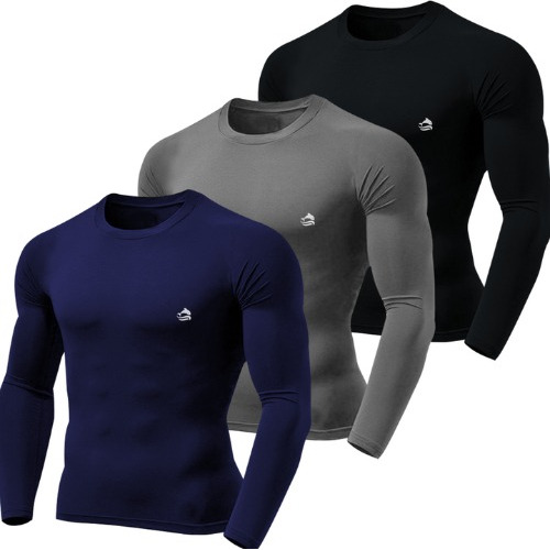 Kit Com 3 Camisetas Térmicas Masculina Camisa Fpu-uv50+