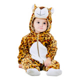 Pijama Polar Disfraz Leopardo Invierno Otoño Niño Niña Bebés