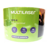 400 Midia Dvd-r Virgem Multilaser C/logo 16x 4.7gb - Lacrado