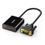 Ugreen Adaptador Activo De Hdmi A Vga Con Conector De Audio.