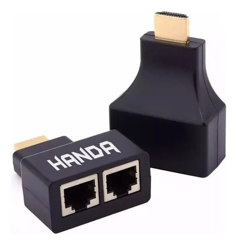 Extensor Alargue Hdmi Utp Rj45 Hasta 30mts 1080p Hd Cat 5 6