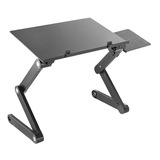 Mesa De Trabajo Brateck Lpd03-2 Ajustable Negra