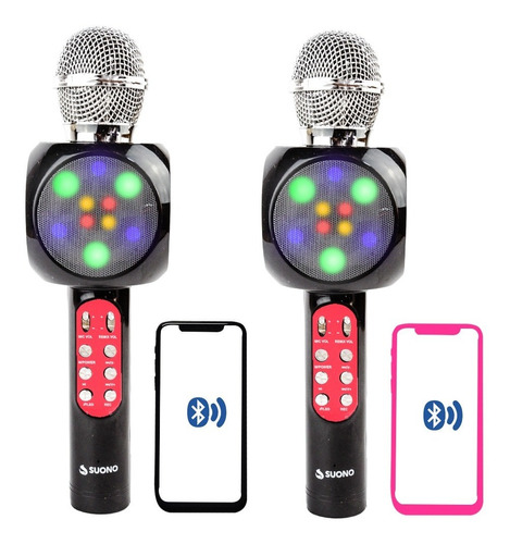 Microfono Inalambrico Karaoke Bluetooth Recargable Micro Sd Eventos Fiestas Reuniones