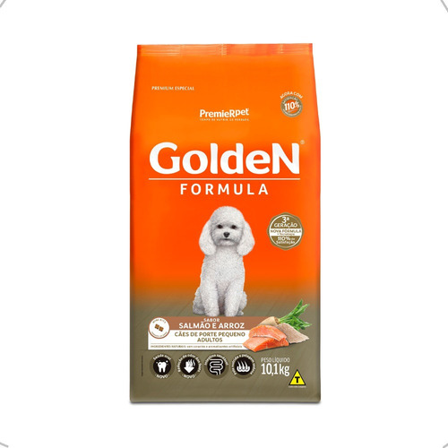 Ração Golden Formula Adulto Raça Pequena Salmão 20kg