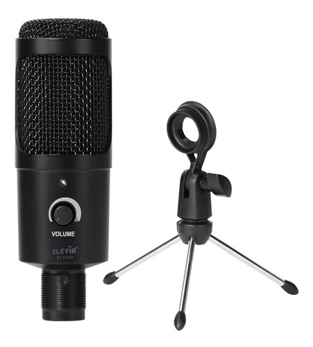 Microfono Condenser Usb Elefir At2020 Tripode Pc Mac Premium