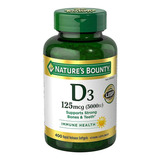 Natures Bounty Vitamina D3 125mcg (5000iu) 400 Softgels