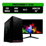 Computador Completo I7 12700 Ram 16gb Ssd 960gb Monitor 20 