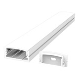 Perfil Led Sobrepor 17x7mm Aluminio Para Fita Led 2 Metros