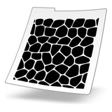 Stencil Reusable Galletas - Plantilla Textura Jirafa