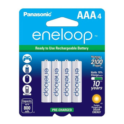 Pilas Recargables Panasonic Eneloop Aaa 800mah Pack X4 | Envío gratis