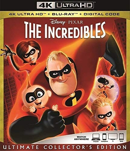 Los Increibles Disney Pixar Pelicula 4k Uhd + Blu Ray