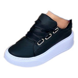 Zapatos Tenis Botas Bolichero Clásico Casual Para Dama Mujer