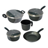 Set Ollas 5 Piezas Antiadherente Bateria De Cocina Brinox