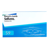 Lentes De Contacto Bausch & Lomb Soflens 59 Graduados 6 Pzas Color Sin Color Graduación -2.50