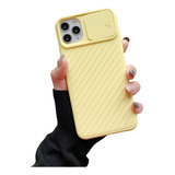 Funda Protect Deslizant Amarillo Para iPhone 11 Pro Max +kit