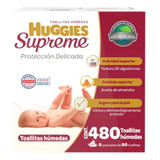 Huggies Supreme Toallitas Húmedas Piel Delicada, 6 Paquetes.