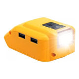 Adaptador Usb Y Linterna Led Para Batería Dcb090 Dewalt .