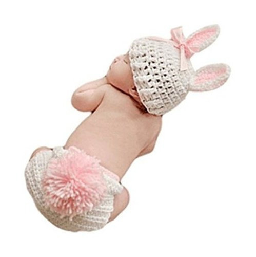 Ropa De Conejo Vedory De Fotografía Para Bebé -blanco