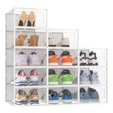 Caja Organizadora De Zapatos Apilables Y Firmes Set X4