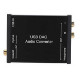 Convertidor De Audio Usb Dac, Tarjeta De Sonido De Audio Usb