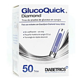 Combo 100 Tirillas + 100 Lancetas Glucoquick Gd50 Diamond