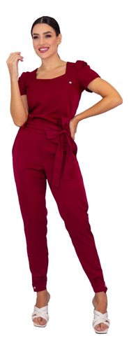 Conjunto Scrub Feminino Manga Bufante Plus Size