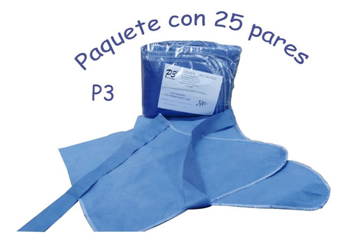 Cubrezapato Desechable Tela No Tejida Paquete Con 25 Pares  