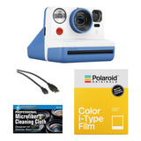 Polaroid Now - Cámara De Película Instantánea (azul) + P.