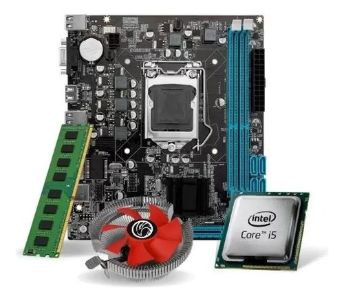 Kit I5 7500 Intel + Placa Mãe H110 + 8gb Ddr4