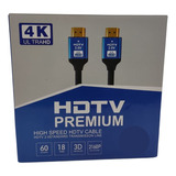 Cabo Hdmi Ethernet 2.0 19 Pinos 4k Ultra Hd 3d 25 Metros