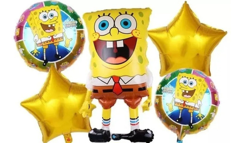 Set Globos Bob Esponja + Cinta 