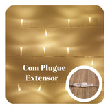 Faça Você Mesmo Monta Cortina 22 Cordão 100 Led 9m 220v Plug