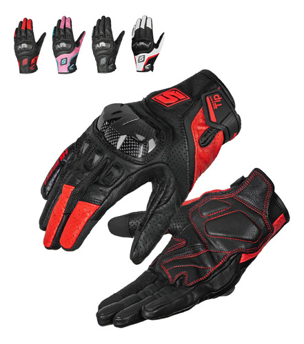 Guantes Piel Protecciones Motociclista Oveja Pura Para Moto