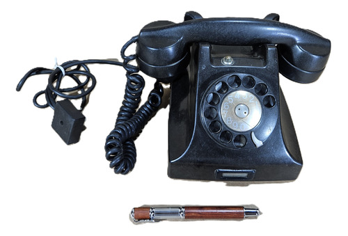Telefone Antigo Bakelite Preto Antiguidad Legítimo Ericsson