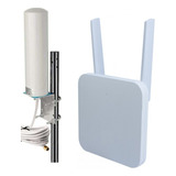 Modem Router Internet 4g Wifi  Antena Exterior 10mts Cable