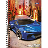 Caderno Universitario Capa Dura 80f 1m  Cross Racing