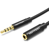 Cable Vention Alargue / Extensor De Audio Auxiliar - Miniplug 3.5 - Jack Hembra Macho - Trenzado Premium Auriculares - 0.5 Metros - Bhbbd