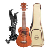 Kit Ukelele Bamboo U21 Retro Con Soporte Hercules Usp20cb