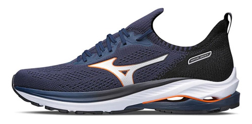 Tênis Mizuno Wave Zest Unissex Marinho Preto Run Treinos Pró