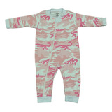 Roupa Bebê Pijama Menino Menina P M G Camuflado Quentinho