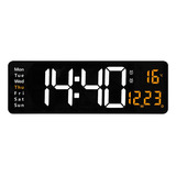 Reloj De Pared Digital Led Grande Y Moderno Para Exteriores,