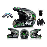 Casco Para Motocross Certificado Dot + Regalo+ Abs Gogles