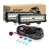 Nilight Barra De Luz Led, 2 Unidades, 12 Pulgadas, 300 W, Co