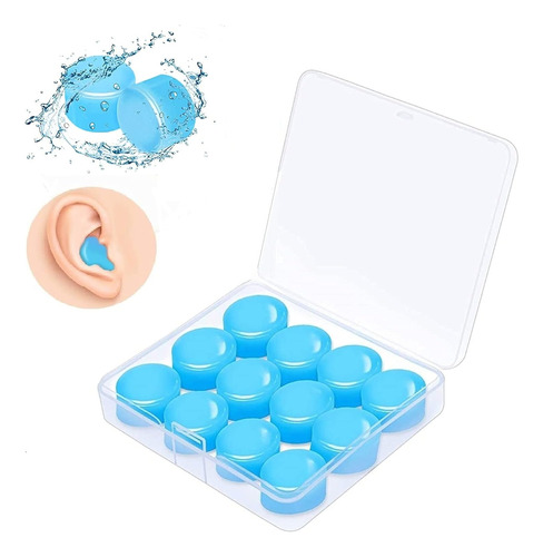 Tapones Para Oídos Reutilizables Silicona Para Dormir 12pcs