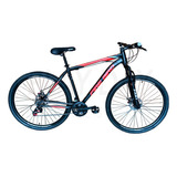 Bicicleta Mountain Mtb Firebird Rodado 29 21v Color Negro/rojo Turbo Tamaño Del Cuadro S