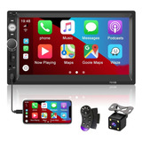 2 Din 7'' Radio Estéreo De Coche Fm Mirrorlink Carplay