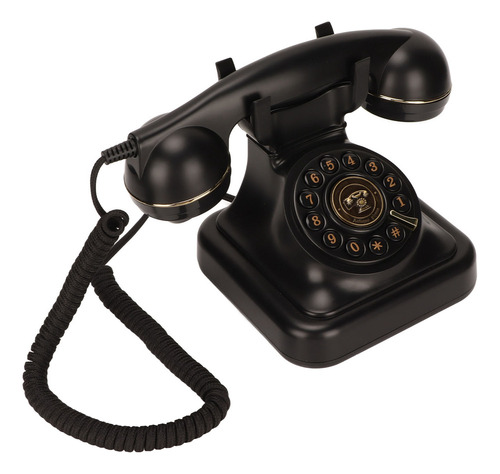 Telefone Fixo Vintage, Botão De Disco À Moda Antiga, Retrô