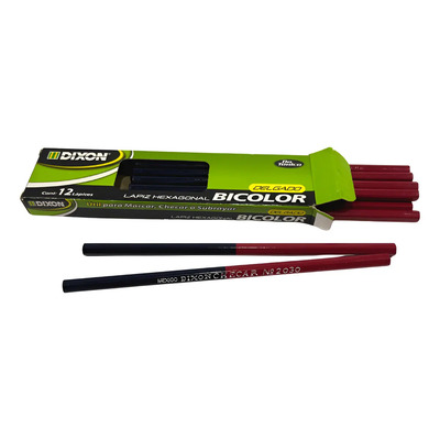 Lápices de Colores Bicolor Dixonhexagonal Delgado Pack 60 Unidades | Meses sin interés