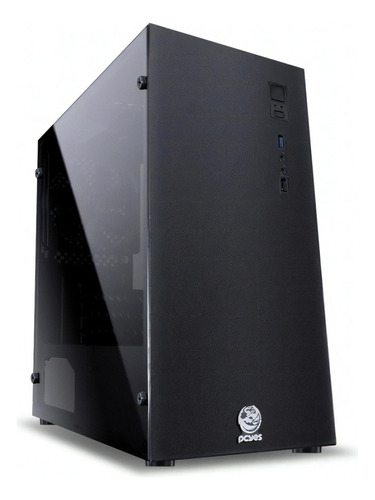 Gabinete Pcyes Terra Mid-tower 2 Fans Com Lateral Acrilico