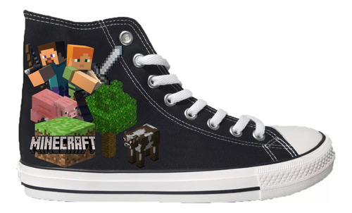 Zapatillas Con Caña Minecraft Regalo Navidad 